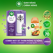 Bộ máy xịt thơm phòng tự động AIRWICK hương Lavender và Lõi Cam Quýt