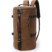 Balo nam thời trang vải canvas BL0012 nâu - đi du lịch, đi chơi, đựng hành