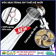 Vòi hoa sen tăng áp dẫn động bằng cánh quạt xoay 360 độ