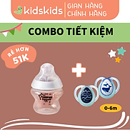 COMBO Bình sữa ty siêu mềm tự nhiên Tommee Tippee Closer to Nature 150ml