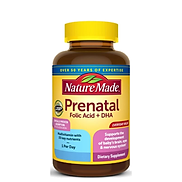 Vitamin cho bà bầu Prenatal Folic Acid+ DHA Nature Made giúp mẹ khỏe