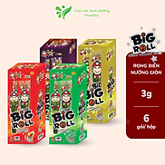 Combo 4 Hộp Snack Rong Biển Taokaenoi BIG ROLL 2 Hộp Vị Mực & 2 Hộp Vị Cay