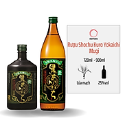 Rượu Shochu Kuro Yokaichi Mugi 25%