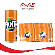 Thùng 24 Lon Nước Giải Khát Fanta Hương Cam 320ml lon