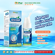 Xịt mũi Anvisat Hỗ trợ rửa mũi dành cho người lớn Chai 100ml Tâm An Pharma