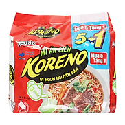 Lô 5 Mì Koreno Vị Bò Cay 75G