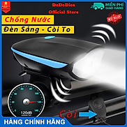 Đèn xe đạp thể thao DoDoDios siêu sáng có còi pin sạc usb led T6 chống