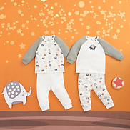 Bộ 2 áo 2 quần Raglan vải Interlock Lullaby BST Thu Đông 2019