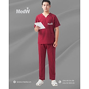 MedW Apollo Scrubs Y Tế Red BurgundyĐỏ Rượu Vang Bộ Trang Phục Bác Sĩ Điều