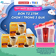 Combo 3 hộp Trà Sữa Trân Châu Hoà Tan - Hillway - Vị Truyền Thống hộp 5