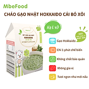 Cháo hạt vỡ cho bé ăn dặm MBeFood Bột cháo gạo Nhật Hokkaido cải bó xôi