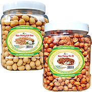 Combo 1Kg 500G Đậu Phộng Rang Tỏi Ớt + 500G Đậu Phộng Da Cá Sấy  Đậu Phộng