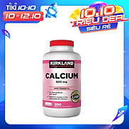 Viên Uống Kirkland Signature Calcium 600mg With Vitamin D3 500v Bổ Sung