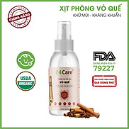 Xịt Phòng Tinh Dầu Quế Hữu Cơ Organic 24Care 50ML 100ML - Kháng khuẩn