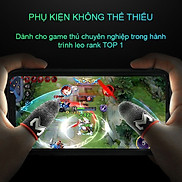 Bộ găng tay chơi game Sợi Carbon cao cấp cảm ứng bao ngón tay chống mồ hôi