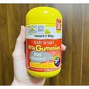 Viên uống Nature s Way Kids Smart Vita Gummies Iron + Vitamin C Bổ sung