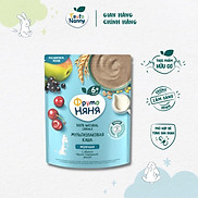 Bột Ăn Dặm FRUTONANNY Organic Vị Ngũ Cốc Táo Sữa Nho Đen Anh Đào