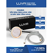 Combo vòi hoa sen Luva VS6 kèm dây sen Luva, dài 1,5m, inox 304 chống xoắn