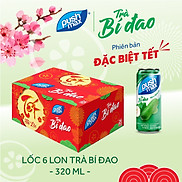 Thùng 24 lon trà bí đao Pushmax 330ml