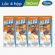 THỨC UỐNG SỮA TRÁI CÂY HERO VỊ CAM VINAMILK - HỘP X 180ML