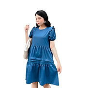 Đầm bầu Babydoll DB027 Hinata dáng xoè tay áo phồng dễ thương