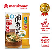 Soup Miso rong biển đậu hũ chiên ăn liền Marukome Nhật 152g