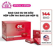 Bao cao su OK hương dâu hộp 144 cái