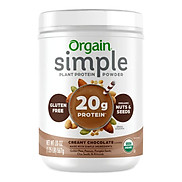 Đạm thực vật hữu cơ Simple - Organic Plant Protein Simple hiệu Orgain