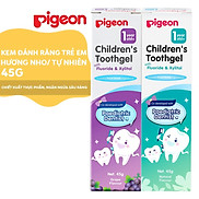 Kem đánh răng cho bé Pigeon 45g - hương Nho hương Tự nhiên