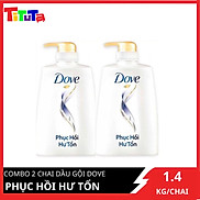 COMBO 2 Chai dầu gội Dove Hư tổn 1400g x2