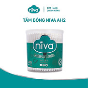 Combo 5 Tăm Bông Niva Hũ Xoay 200 Que Thân Nhựa AH2 Đa Năng Chuyên Dùng