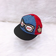 Nón Kết Bé Trai Vá Bi 2 Mắt Cao Cấp Duy Ngọc Size 48 Dành Cho Bé Từ 1 Đến