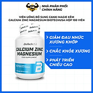 Viên Uống Bổ Sung Canxi Magie Kẽm Calcium Zinc Magnesium BiotechUSA Hộp