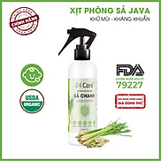 Xịt Phòng Tinh Dầu Thảo Mộc Hữu Cơ Organic 24Care 250ML - Kháng khuẩn