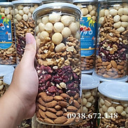 Hạt mix 4 loại hạt dinh dưỡng  Hạt macca, óc chó vàng, óc chó đỏ, hạnh