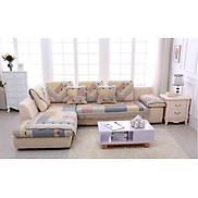 Thảm sofa - 4 nơ caro đỏ - TSF090