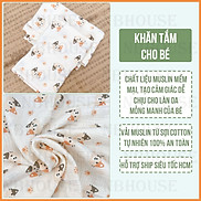 Khăn Tắm Cho Trẻ Sơ Sinh Và Trẻ Nhỏ Chất Vải Muslin An Toàn Và Dịu Nhẹ Cho