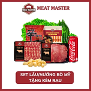 Set lẩu nướng bò Mỹ thái sẵn + Coca + Tặng sốt ướp