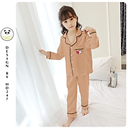 sét đồ cho bé gái pijama mặc nhà size đại so kute in hình mèo dễ thương