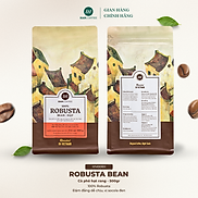 Cà Phê Robusta - Cafe Rang Mộc 100% HANCOFFEE Đắng Vừa, Hậu Ngọt