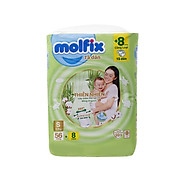 Tã bỉm dán Molfix Thiên nhiên Jumbo S56 4kg - 8kg - Gói 56 miếng