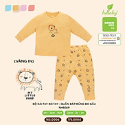 LULLABY 2021 Bộ cài vai dài tay bé trai SUPERIOR PETIT họa tiết đáng yêu