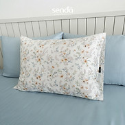 Vỏ gối Lụa Tencel 50x70 45x65 cm Sen Đá Home Bedding cao cấp họa tiết, áo