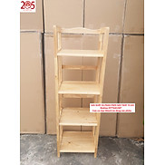 KỆ SÁCH 4 TẦNG 40cm TC205 - gỗ cao su 100% - MUA TAI TC205 CHỈ CÓ LỜI TO