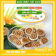 Kẹo khóm, mứt khóm cuộn bánh tráng hộp 220g, đặc sản Đồng Tháp Tư Bông