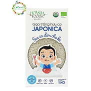 Gạo trắng hữu cơ Japonica Hoa Sữa 1kg gạo ăn dặm cho bé