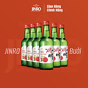 CHÍNH HÃNG Soju Hàn Quốc JINRO VỊ BƯỞI 360ml - Hộp 6 chai