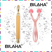 Combo Máy Mát Xa Rung Mắt, Môi 24K + Cây Lăn Nâng Mũi S Line Tự Nhiên