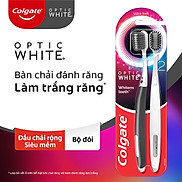 Bộ 2 bàn chải đánh răng Colgate trắng răng Optic White