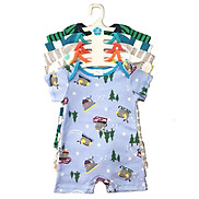 Set 5 Áo Liền Quần Cho Bé trai  Body Đùi-tay ngan Baby Wear  Màu Ngẫu